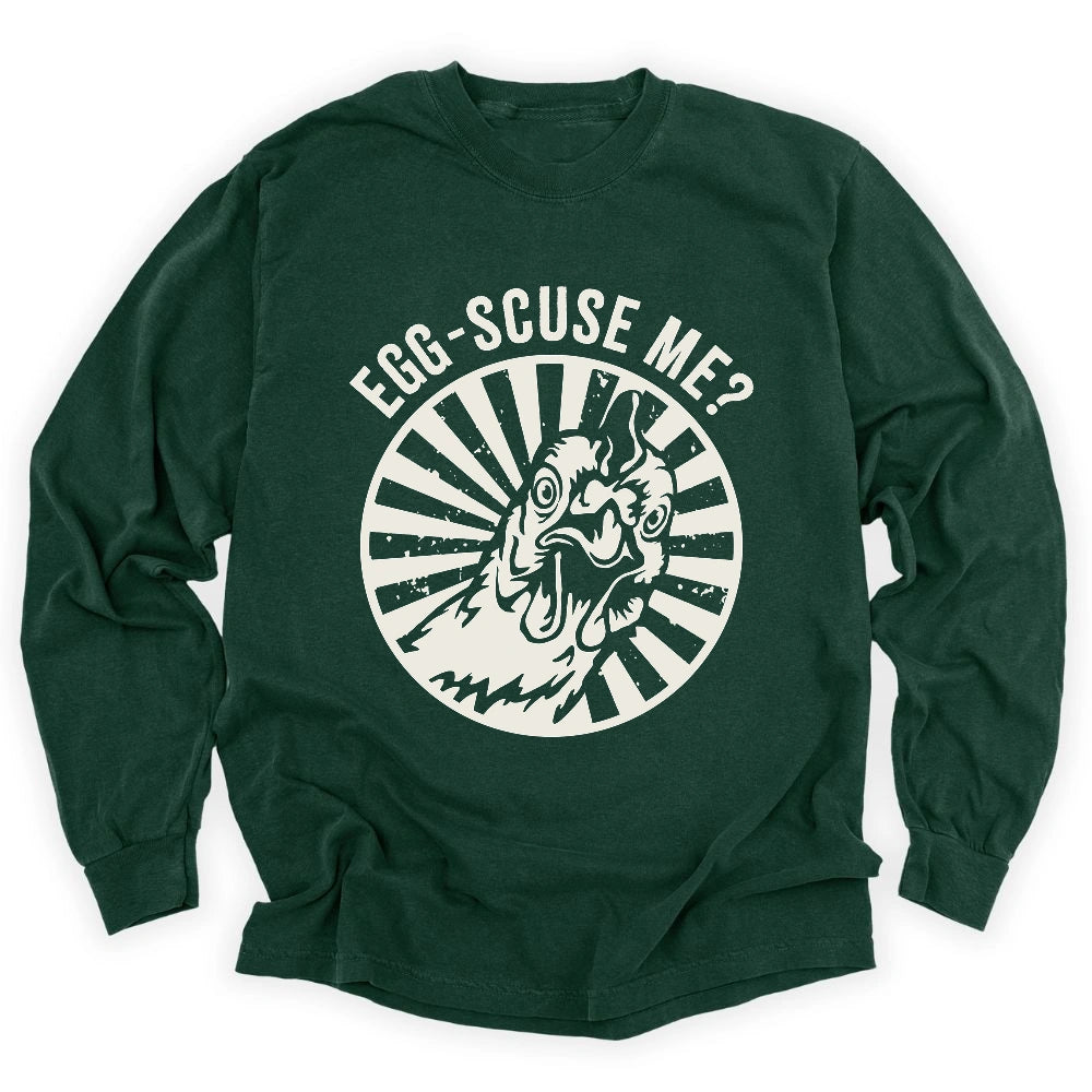 Egg-scuse Me Long Sleeve T-shirt