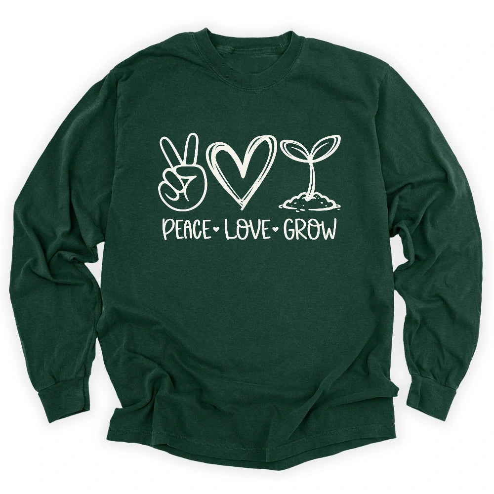Peace Love Grow Long Sleeve T-shirt