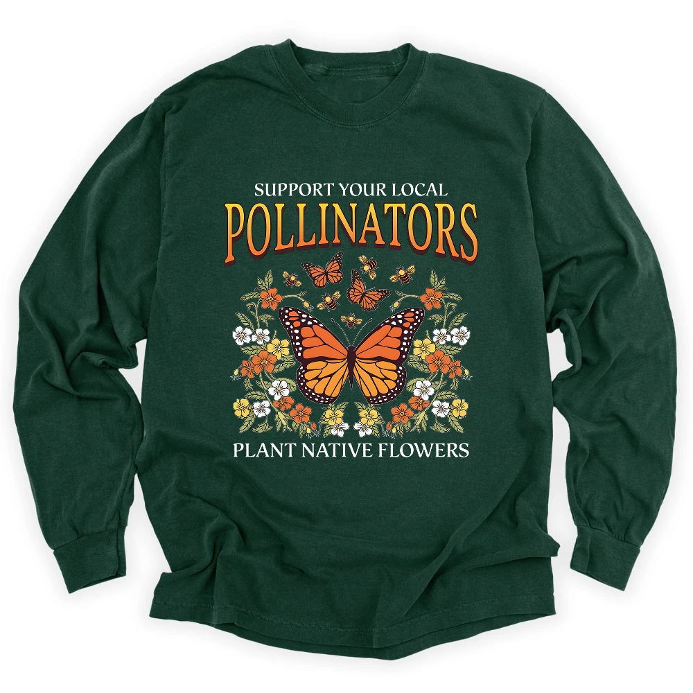 Support Your Local Pollinators Long Sleeve T-shirt