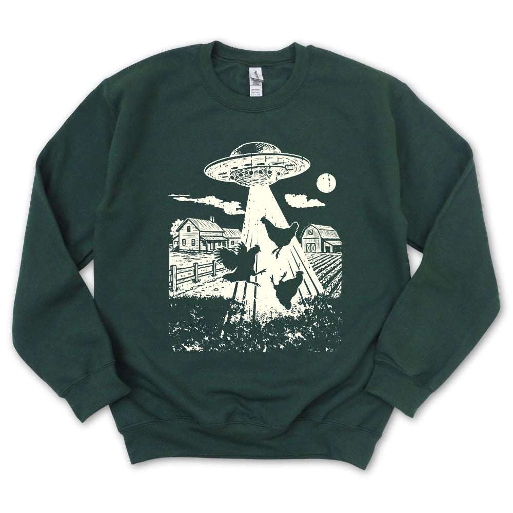 UFO Chickens Sweatshirt