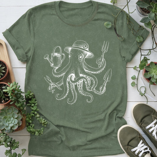 Gardening Octopus T-Shirt