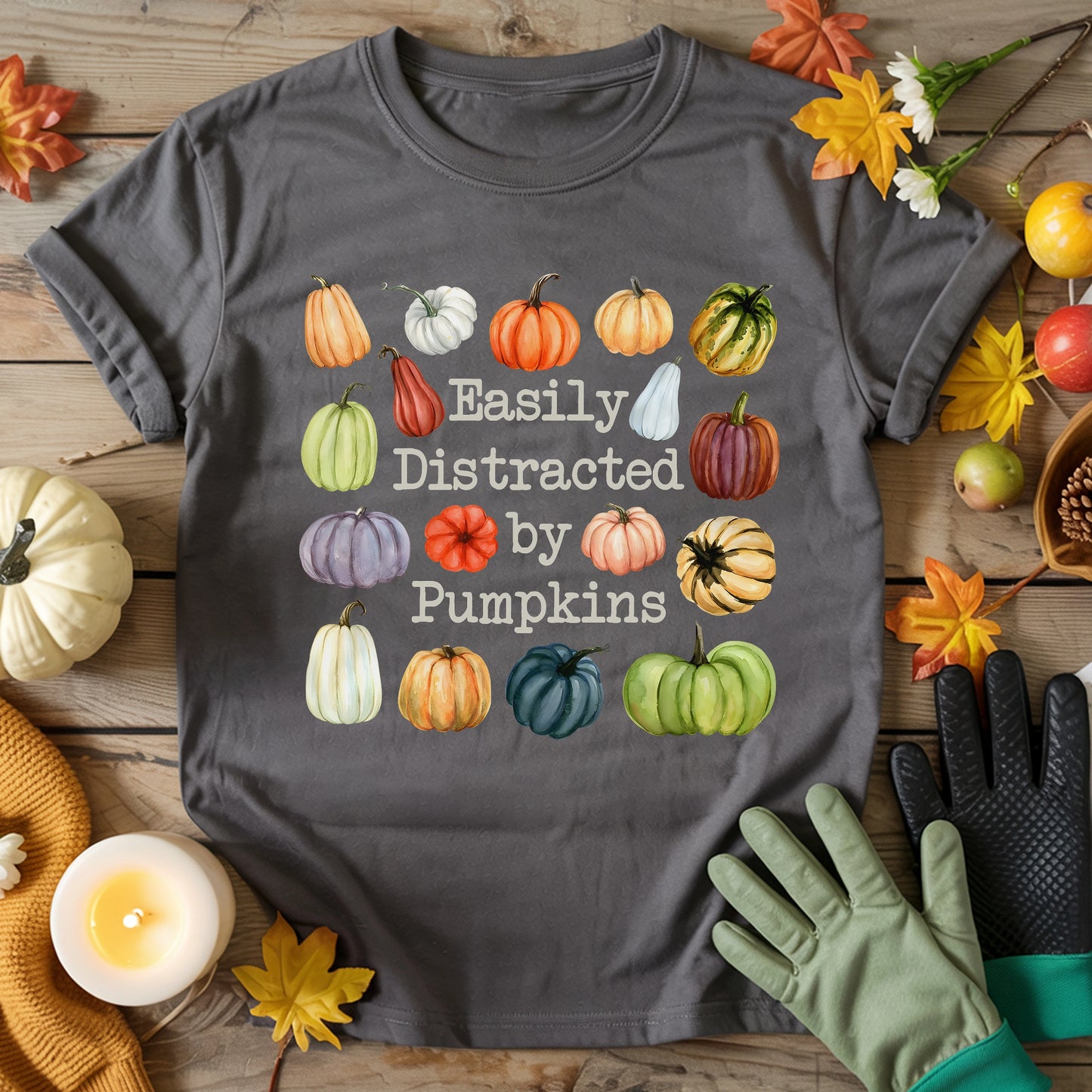 Easily Distracted By Pumpkins T-shirt