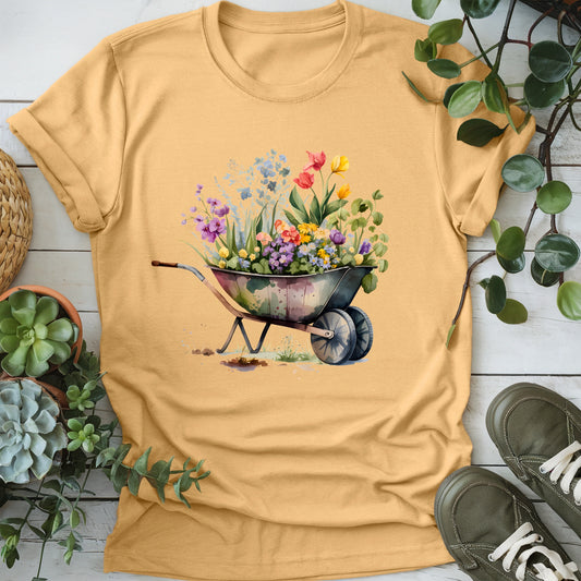 Floral Wheelbarrow T-shirt