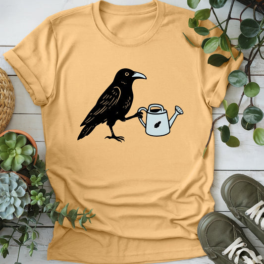 Gardening Crow T-shirt
