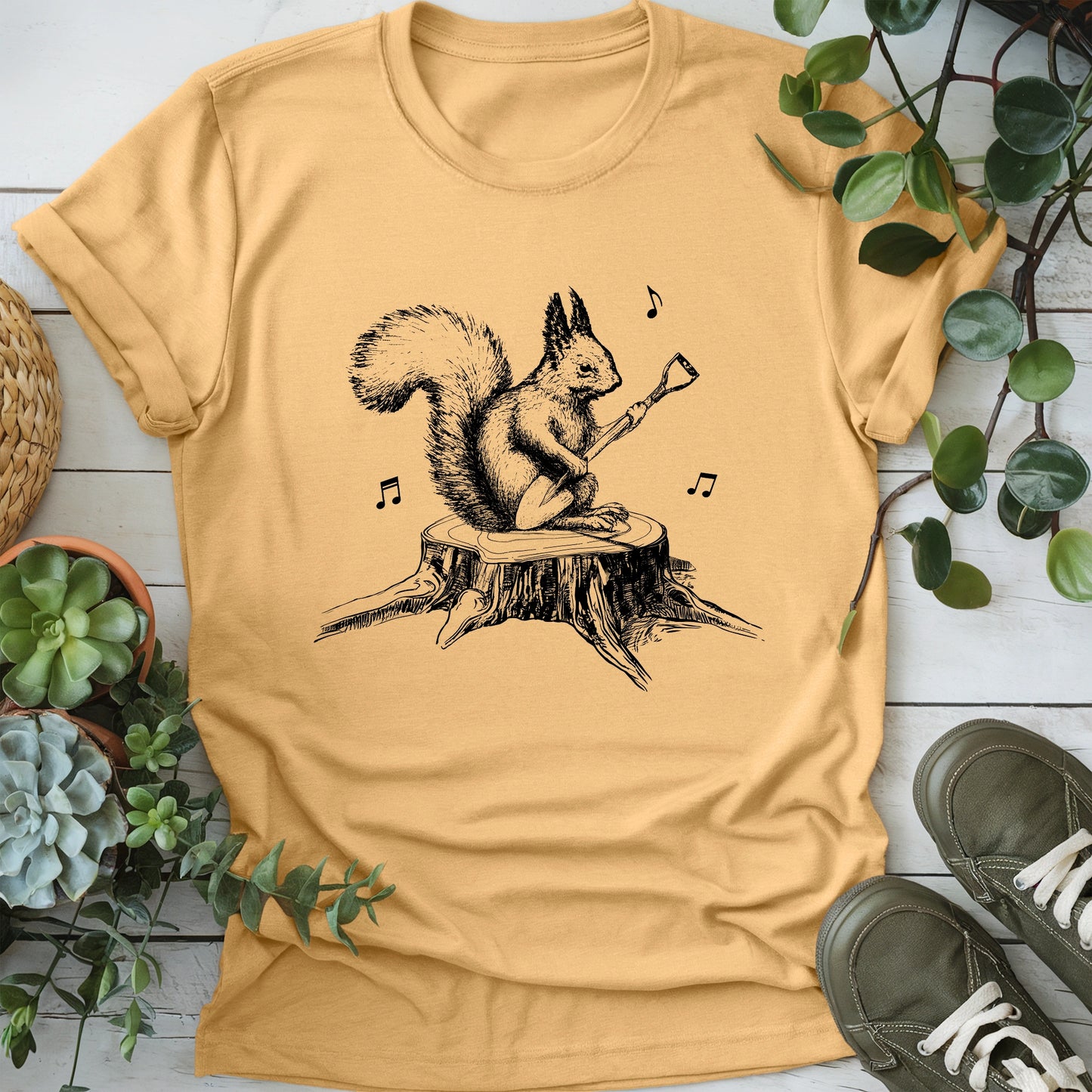 Gardening Squirrel T-shirt