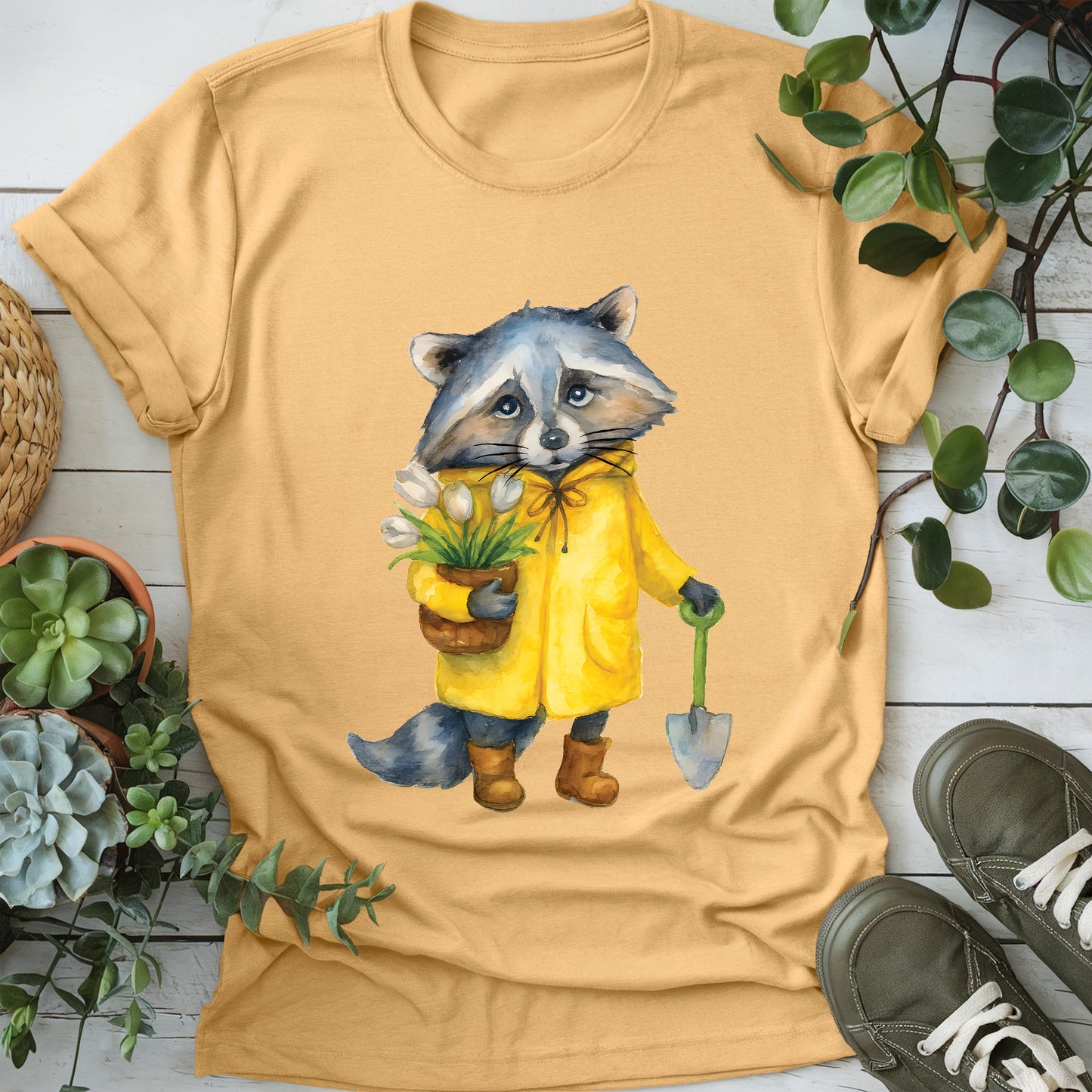 Raccoon Gardener T-shirt