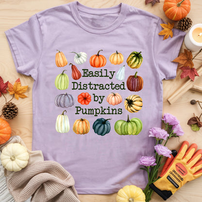 Easily Distracted By Pumpkins T-shirt