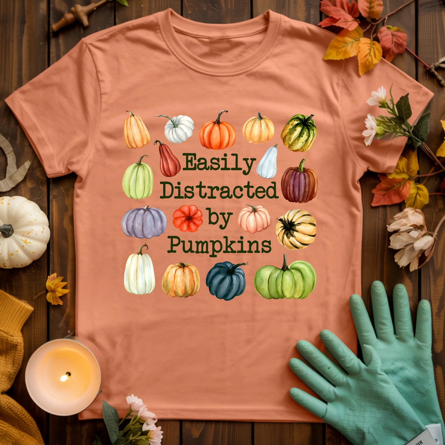 Easily Distracted By Pumpkins T-shirt
