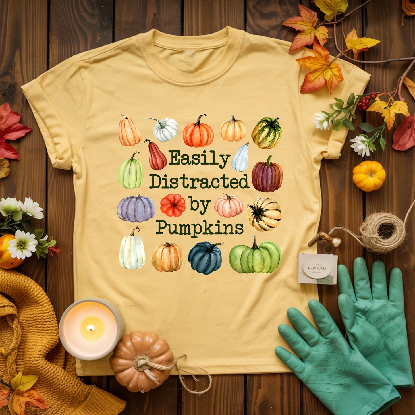 Easily Distracted By Pumpkins T-shirt
