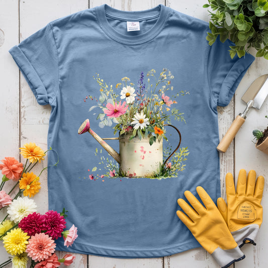 Floral Watering Can T-shirt