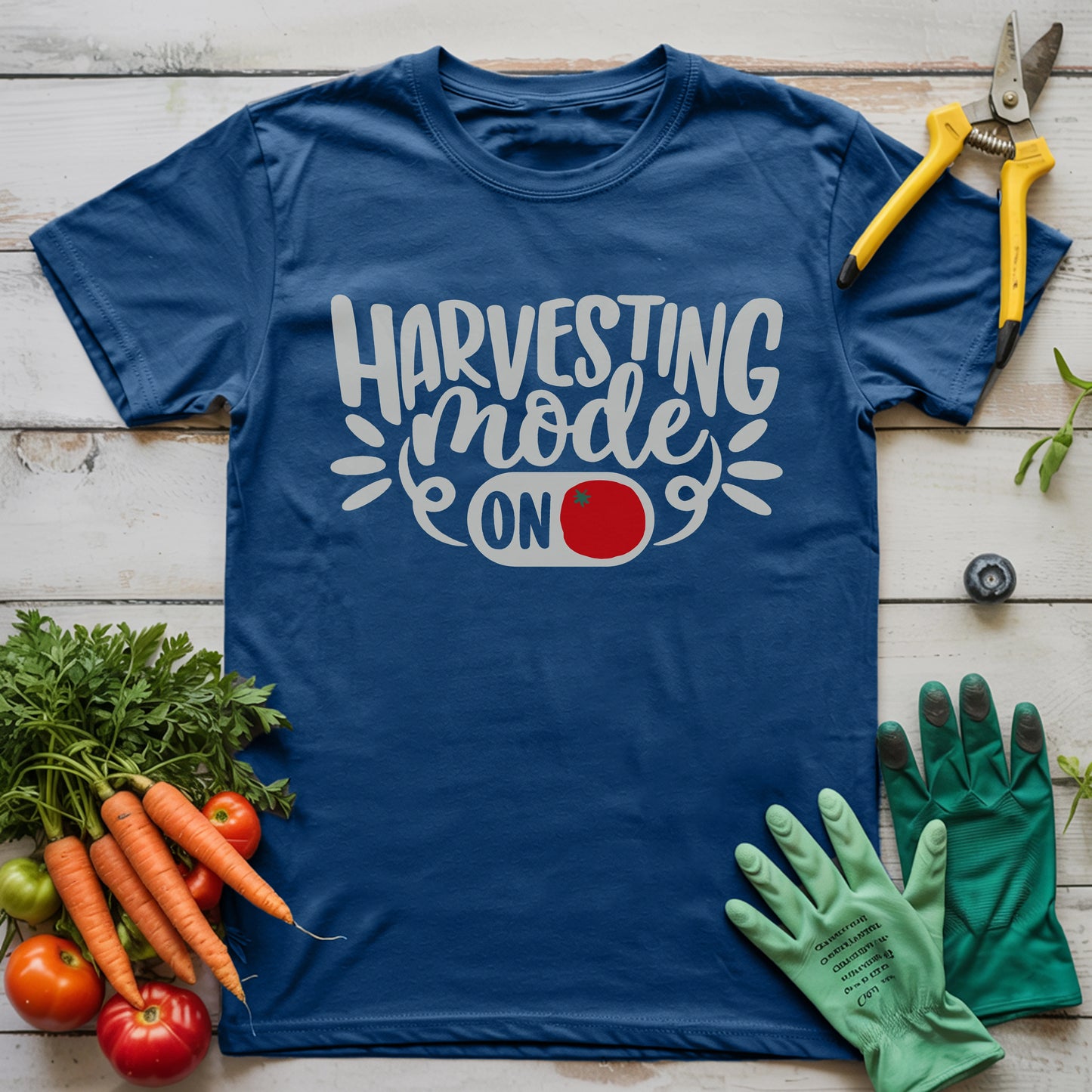 Harvesting Mode On T-Shirt