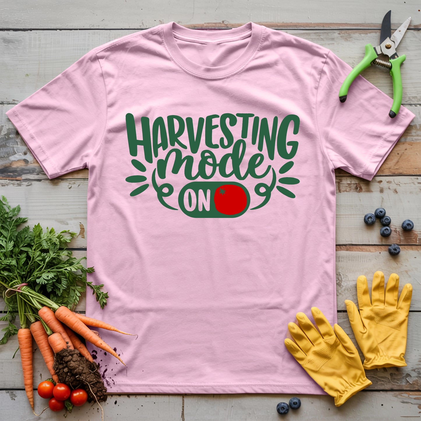 Harvesting Mode On T-Shirt