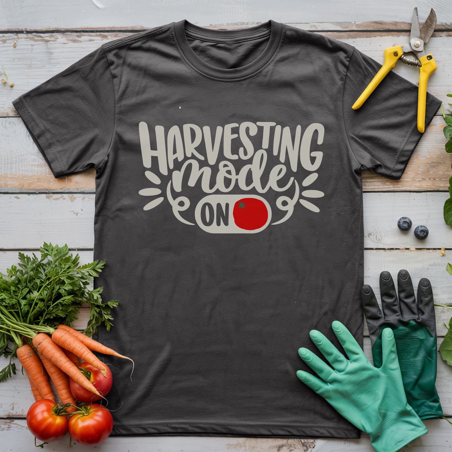 Harvesting Mode On T-Shirt