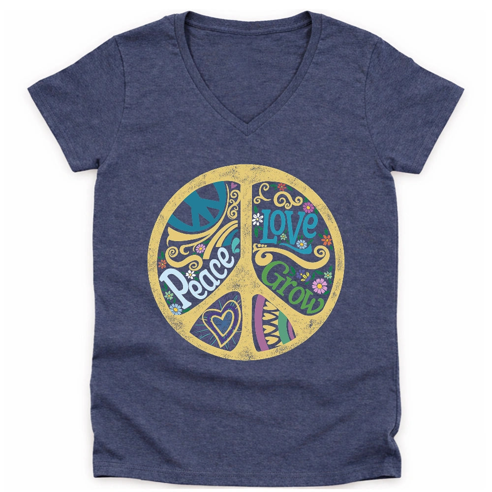 Grow Your Peace Lady V-neck
