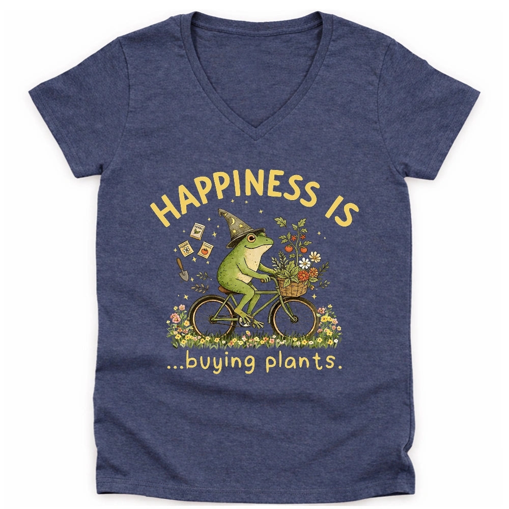 Happiness is buying plants Lady V-neck