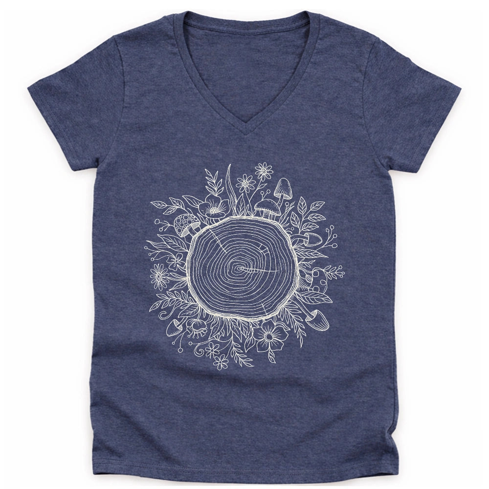 Rings of Time Lady V-neck