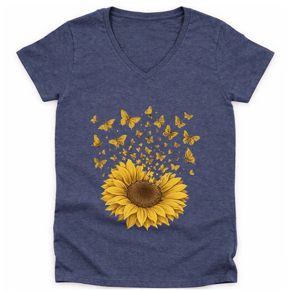 Sunflower Magic Lady V-neck