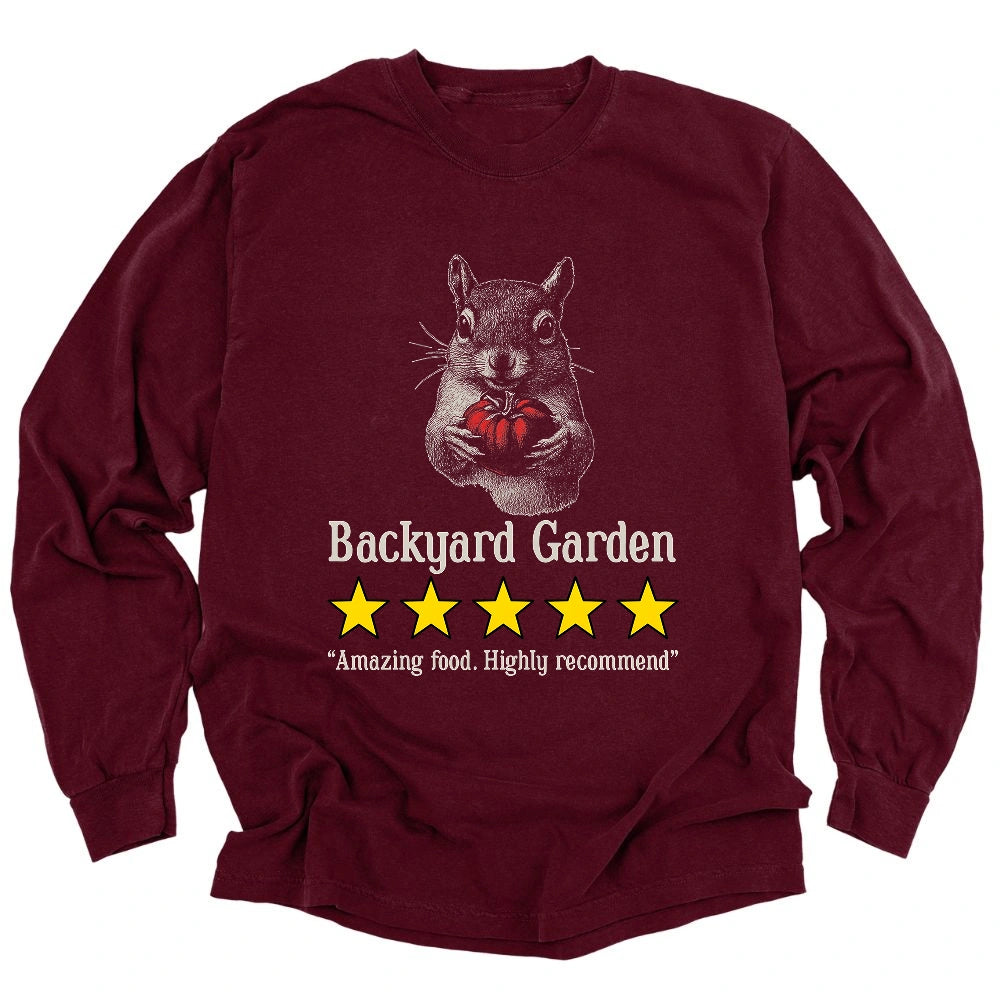 Backyard Garden Review Long Sleeve T-shirt