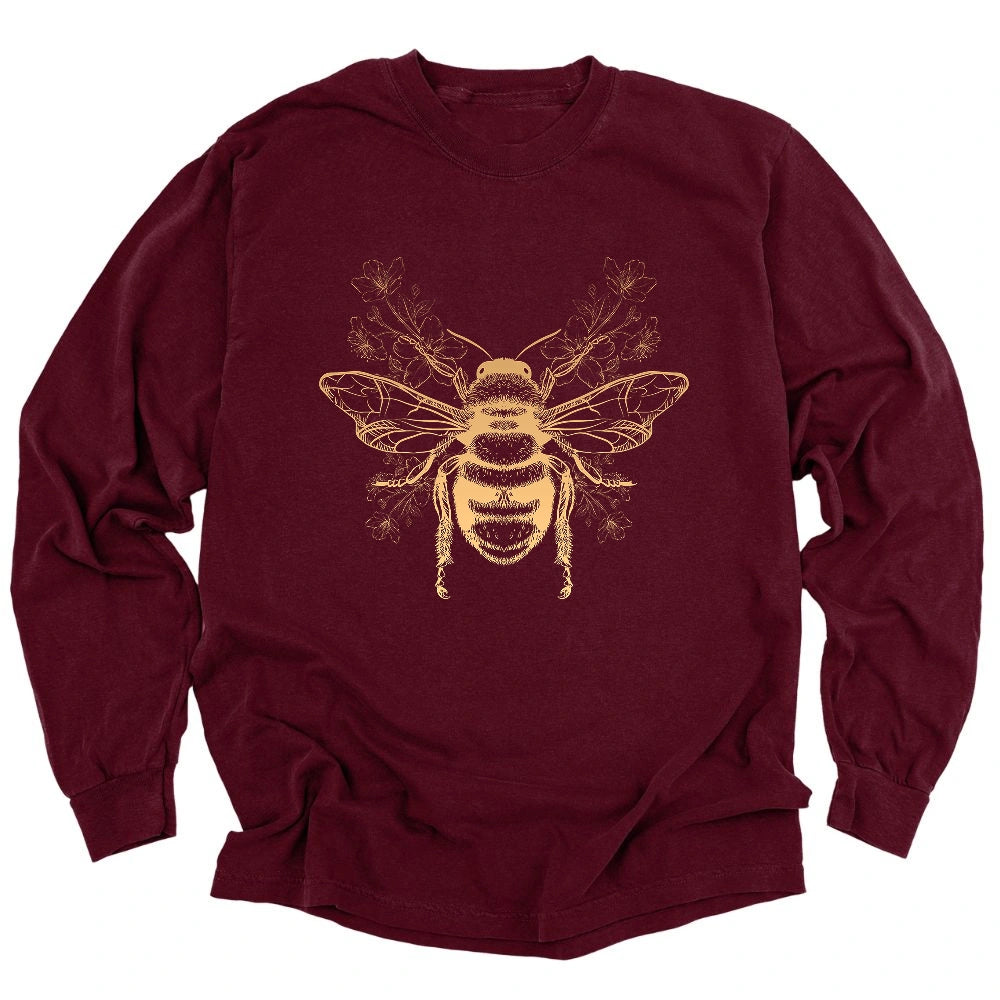 Bee Flower Long Sleeve T-shirt