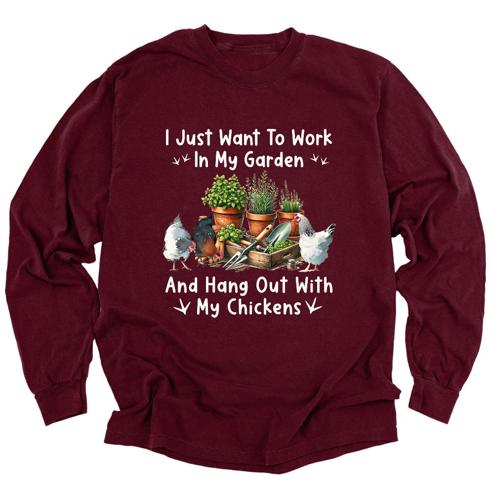 Garden & Chickens Long Sleeve T-shirt