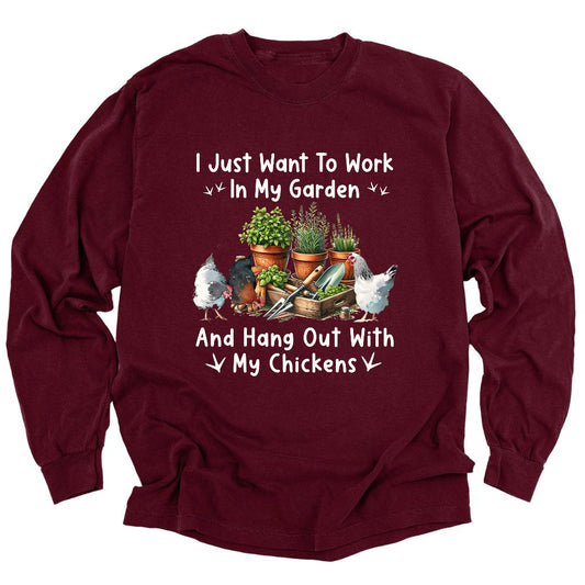 Garden & Chickens Long Sleeve T-shirt