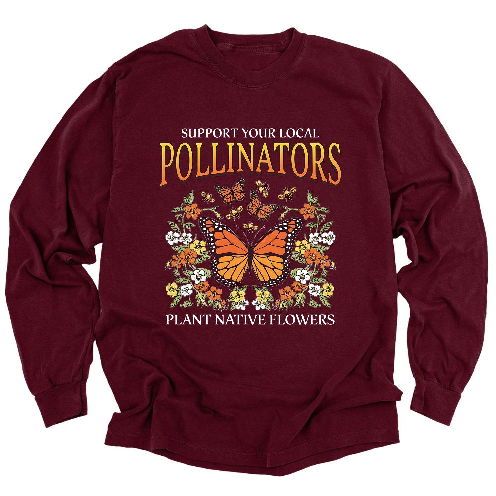 Support Your Local Pollinators Long Sleeve T-shirt