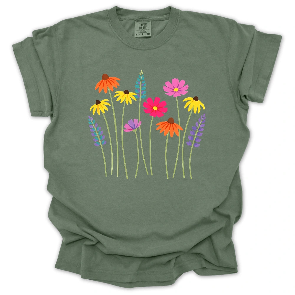 Artistic Wildflower T-shirt