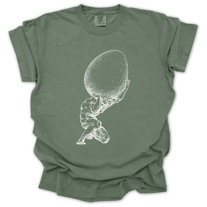 Atlas Holding The Egg T-Shirt