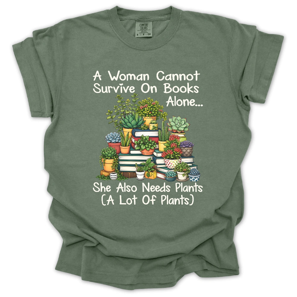 Books & Plants Lover T-shirt