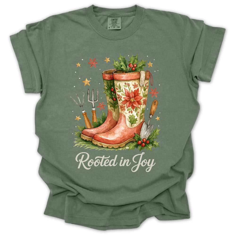 Christmas Gardening Boots T-Shirt