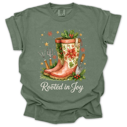 Christmas Gardening Boots T-Shirt