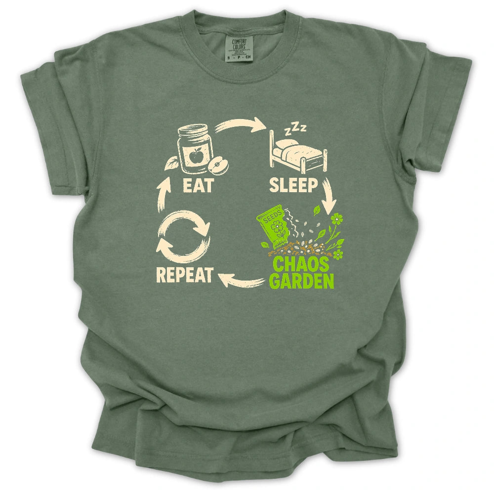 Eat, Sleep, Chaos Garden, Repeat T-shirt