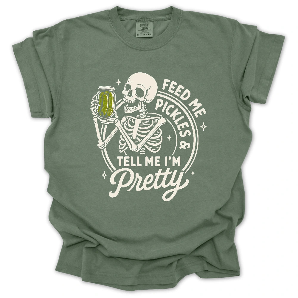 Feed Me Pickles Skeleton T-shirt