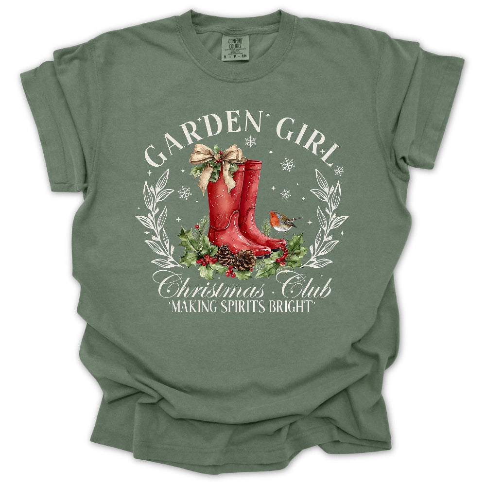Garden Girl Christmas Club T-Shirt