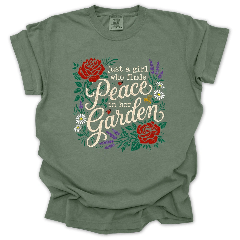 Peaceful Garden Girl T-shirt
