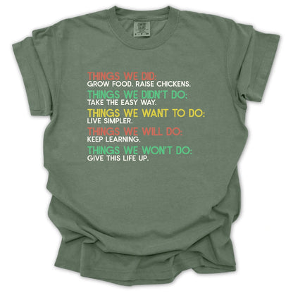 Things We Did T-Shirt