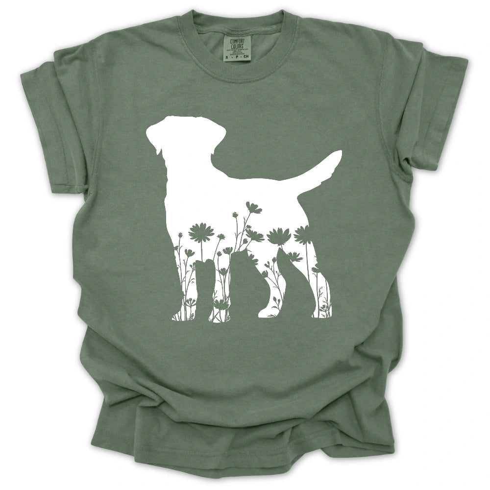 Wildflower Dog T-shirt