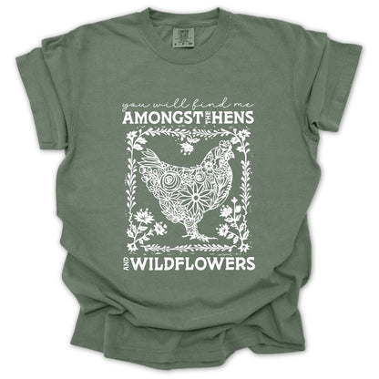 Hens And Wildflowers T-Shirt