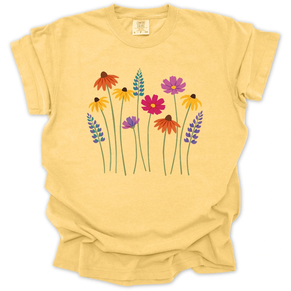 Artistic Wildflower T-shirt