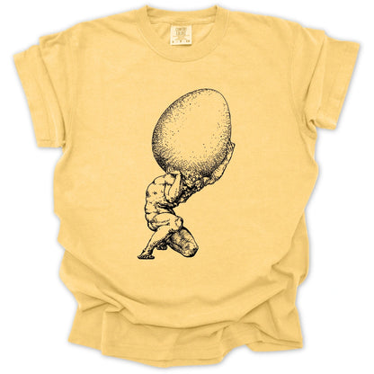 Atlas Holding The Egg T-Shirt