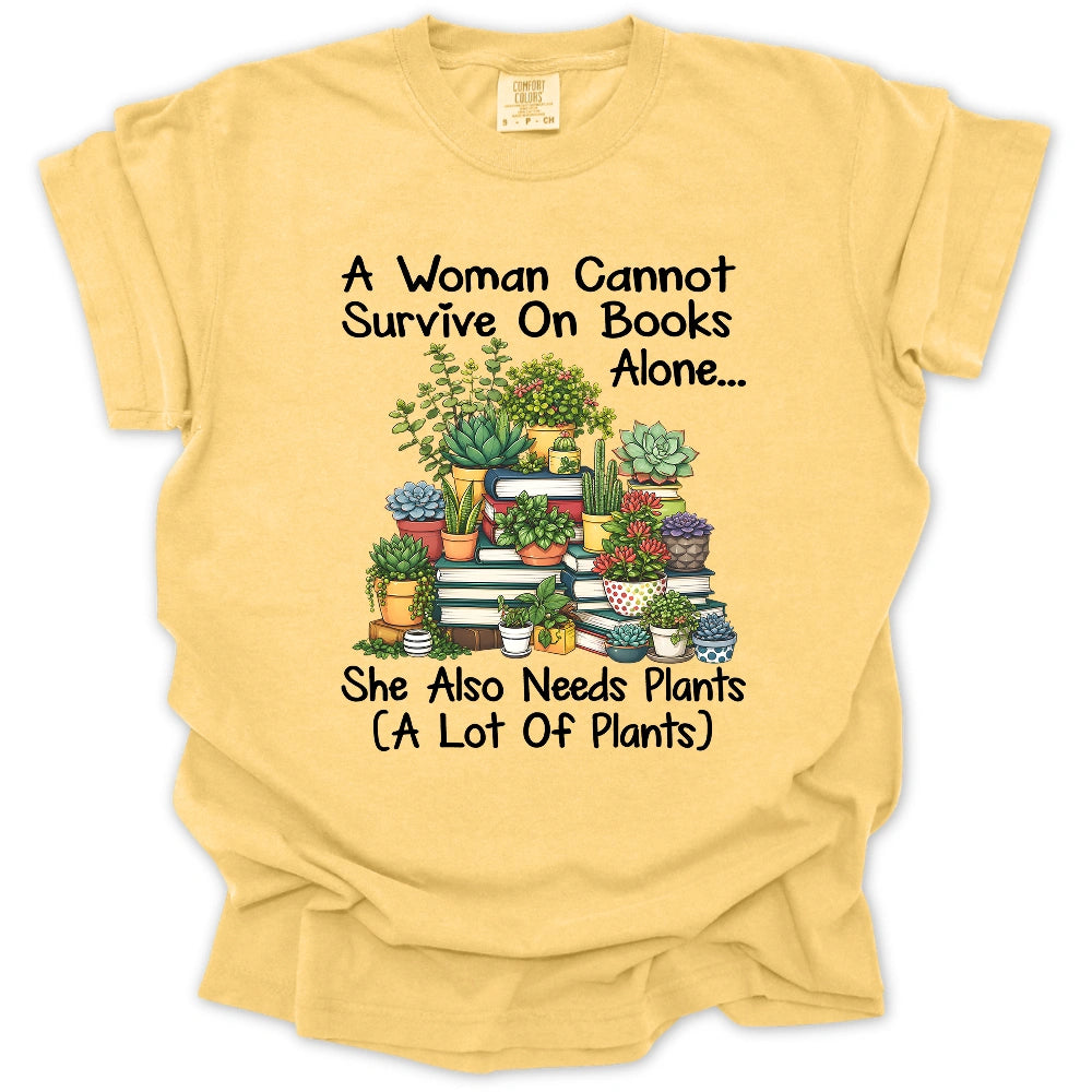 Books & Plants Lover T-shirt
