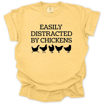 Easily Distracted By Chickens T-Shirt