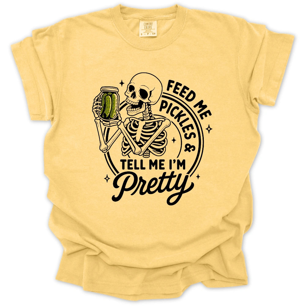 Feed Me Pickles Skeleton T-shirt