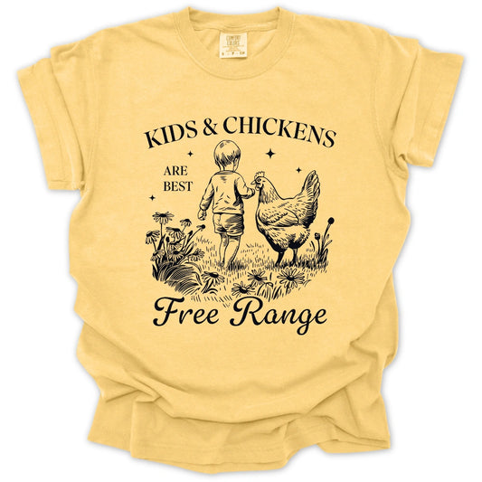 Free Range Kids & Chickens T-Shirt