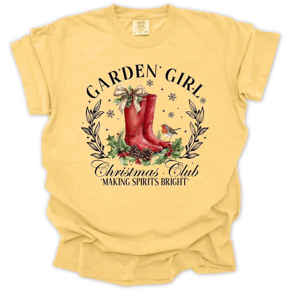 Garden Girl Christmas Club T-Shirt