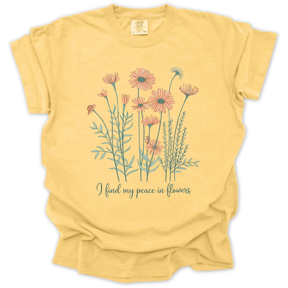 Peace In Flowers T-shirt
