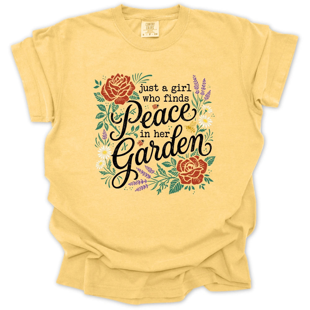 Peaceful Garden Girl T-shirt