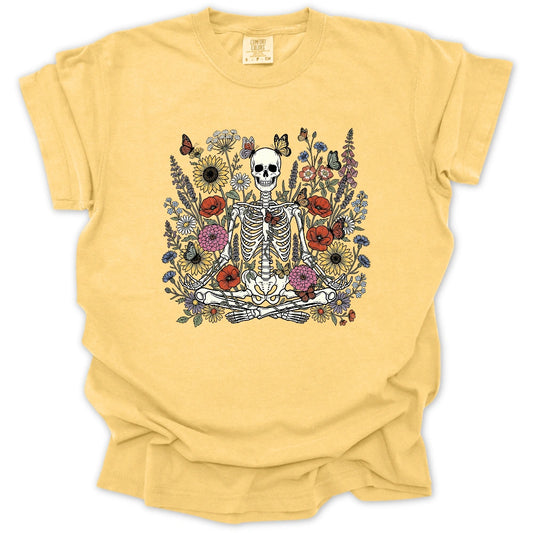 Skeleton in Bloom T-shirt