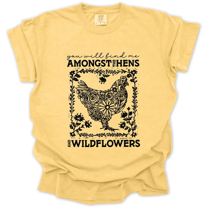 Hens And Wildflowers T-Shirt