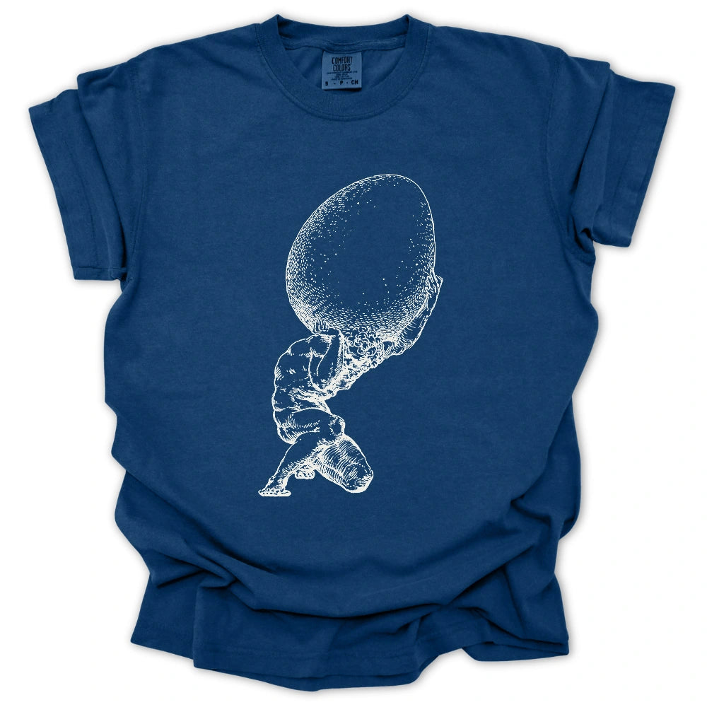 Atlas Holding The Egg T-Shirt